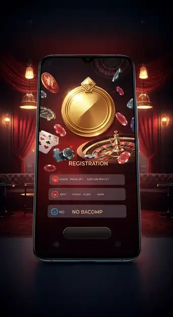 Formulaire d'inscription rapide Casino Betwarts avec champs d'email et mot de passe sécurisé